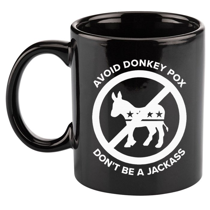 Avoid Donkey Pox DonT Be A Jackass 11oz C Handle Ceramic Mug