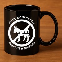Avoid Donkey Pox DonT Be A Jackass 11oz C Handle Ceramic Mug
