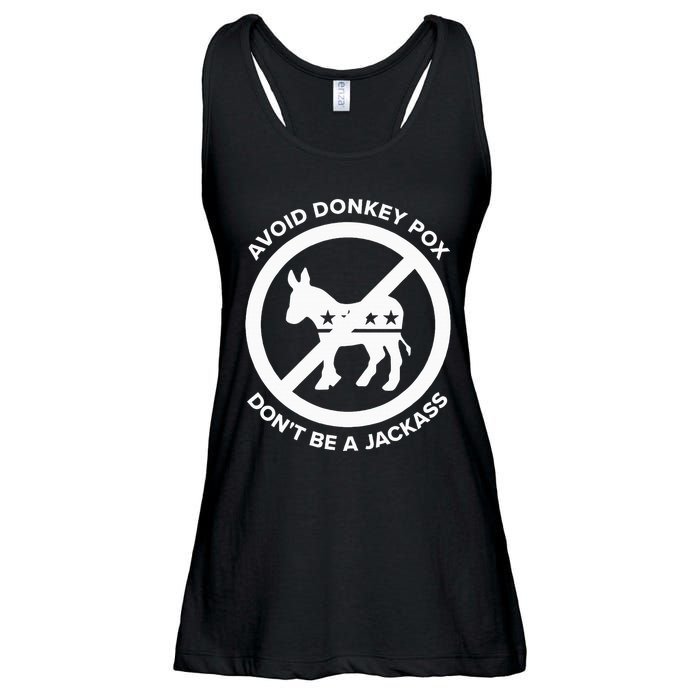 Avoid Donkey Pox DonT Be A Jackass Ladies Essential Flowy Tank