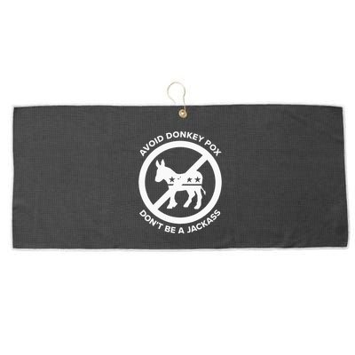 Avoid Donkey Pox DonT Be A Jackass Large Microfiber Waffle Golf Towel