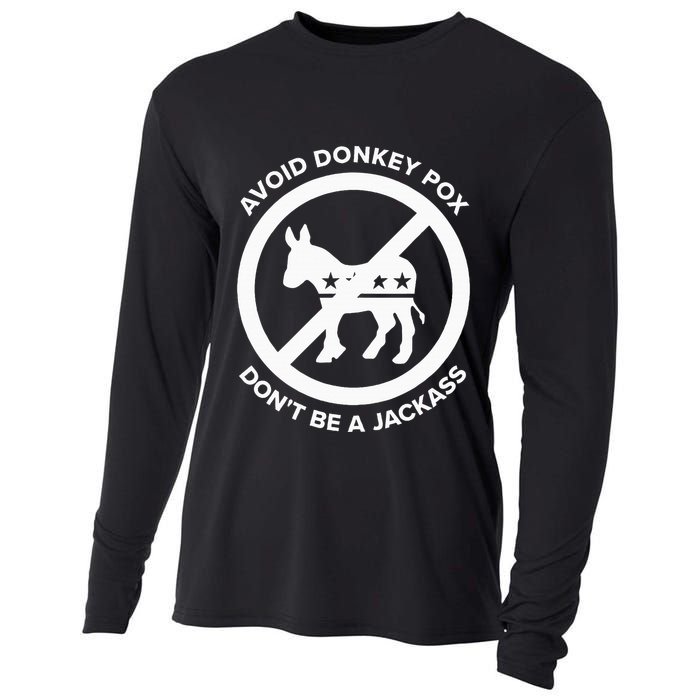 Avoid Donkey Pox DonT Be A Jackass Cooling Performance Long Sleeve Crew