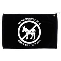 Avoid Donkey Pox DonT Be A Jackass Grommeted Golf Towel