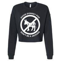 Avoid Donkey Pox DonT Be A Jackass Cropped Pullover Crew