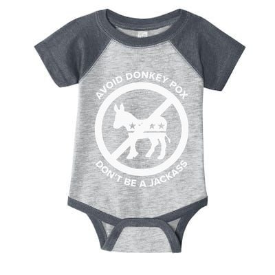 Avoid Donkey Pox DonT Be A Jackass Infant Baby Jersey Bodysuit