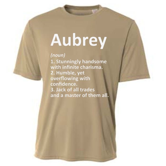 AUBREY Definition Personalized Name Funny Birthday Gift Idea Cooling Performance Crew T-Shirt