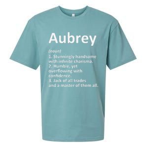 AUBREY Definition Personalized Name Funny Birthday Gift Idea Sueded Cloud Jersey T-Shirt