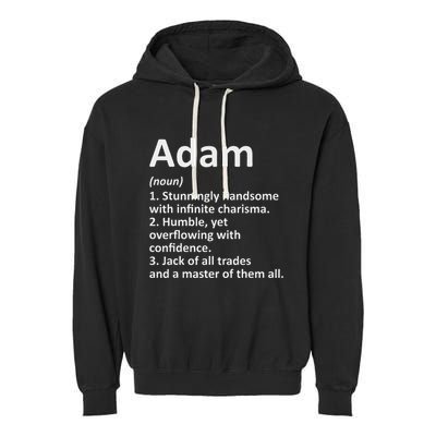 Adam Definition Personalized Name Funny Birthday Gift Idea Garment-Dyed Fleece Hoodie