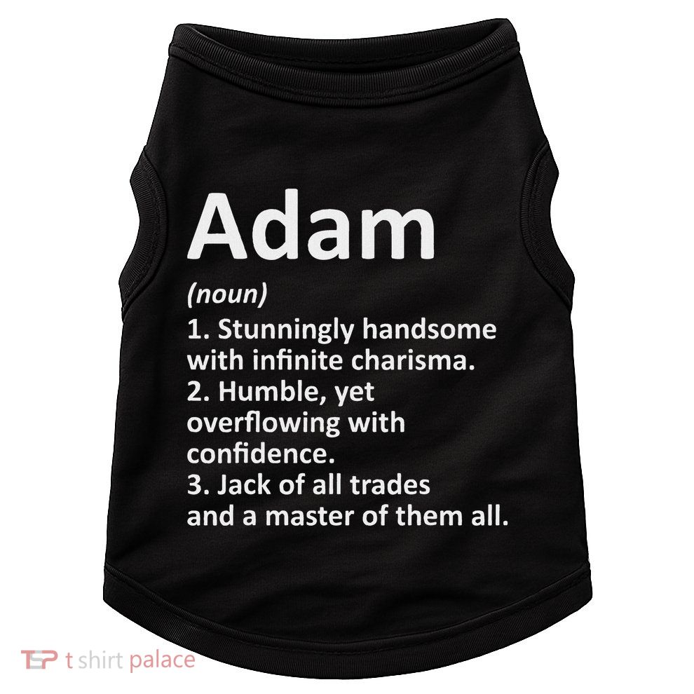 Adam Definition Personalized Name Funny Birthday Gift Idea Doggie Tank
