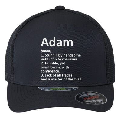 Adam Definition Personalized Name Funny Birthday Gift Idea Flexfit Unipanel Trucker Cap