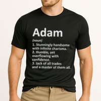 Adam Definition Personalized Name Funny Birthday Gift Idea Performance Shirt