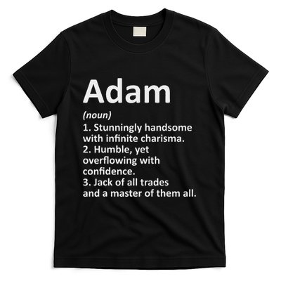 Adam Definition Personalized Name Funny Birthday Gift Idea T-Shirt
