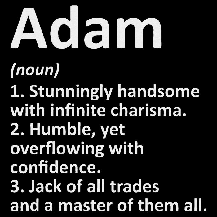 Adam Definition Personalized Name Funny Birthday Gift Idea Tall T-Shirt