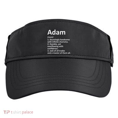 Adam Definition Personalized Name Funny Birthday Gift Idea Adult Drive Performance Visor