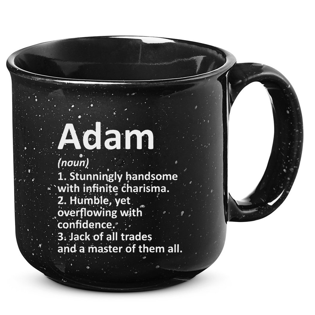 Adam Definition Personalized Name Funny Birthday Gift Idea 15oz Campfire Ceramic Mug