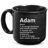 Adam Definition Personalized Name Funny Birthday Gift Idea 15oz Campfire Ceramic Mug