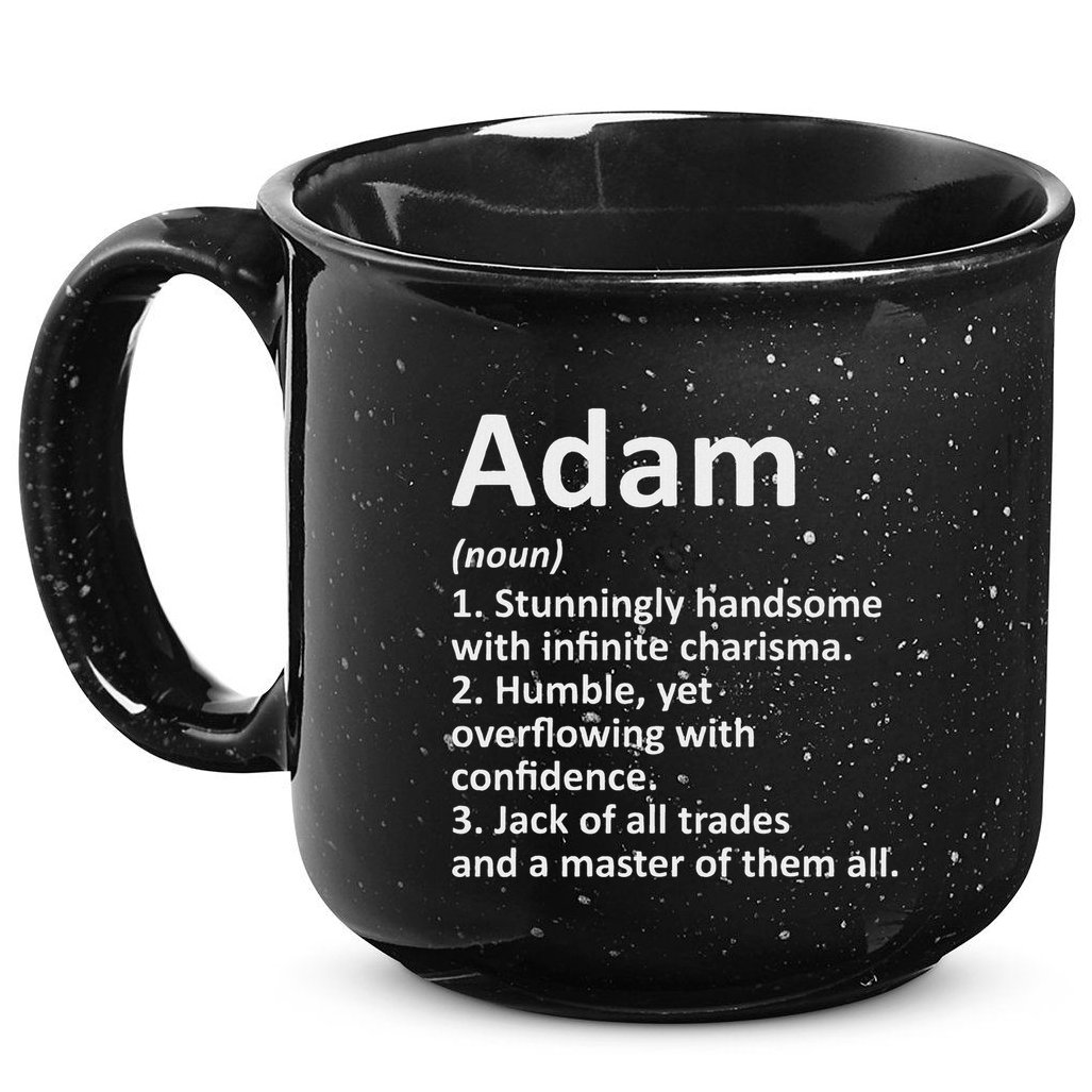 Adam Definition Personalized Name Funny Birthday Gift Idea 15oz Campfire Ceramic Mug