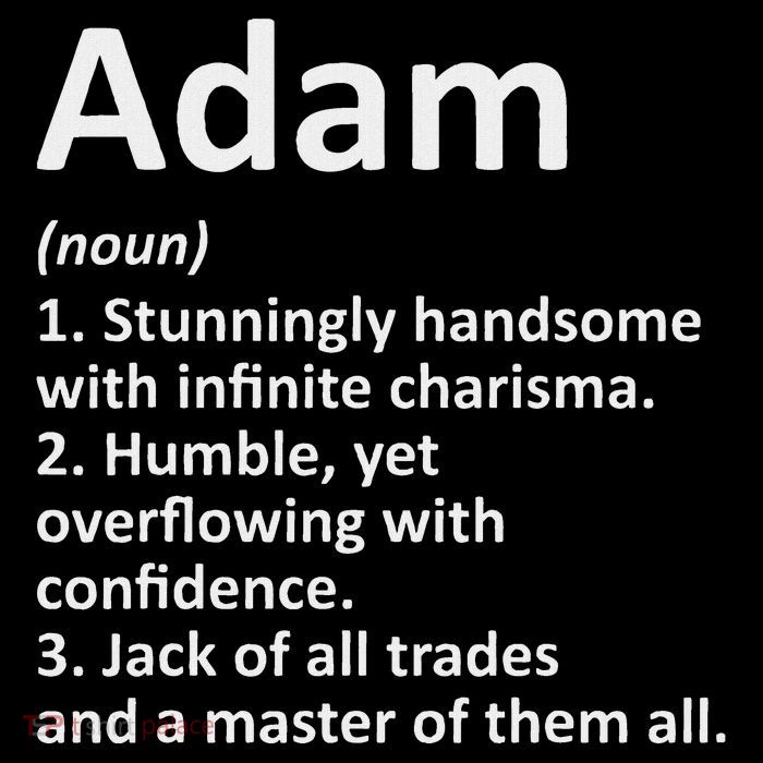 Adam Definition Personalized Name Funny Birthday Gift Idea Flatbill Hat