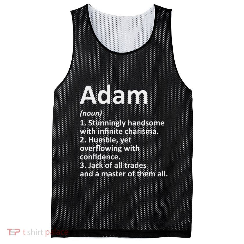 Adam Definition Personalized Name Funny Birthday Gift Idea Mesh Reversible Basketball Jersey Tank
