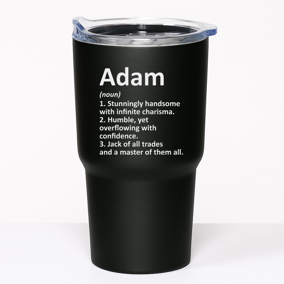 Adam Definition Personalized Name Funny Birthday Gift Idea Tumbler