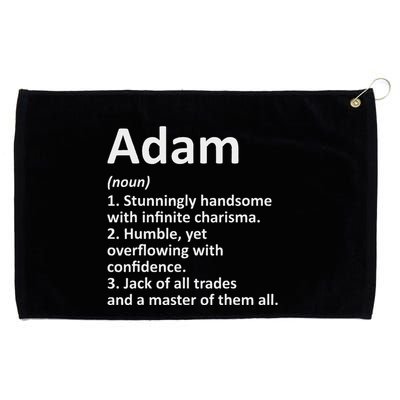 Adam Definition Personalized Name Funny Birthday Gift Idea Grommeted Golf Towel