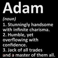 Adam Definition Personalized Name Funny Birthday Gift Idea Wool Snapback Cap