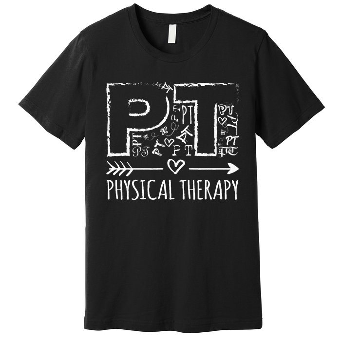 Aesthetic Design PT Physical Therapy Premium T-Shirt