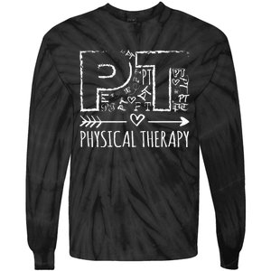 Aesthetic Design PT Physical Therapy Tie-Dye Long Sleeve Shirt