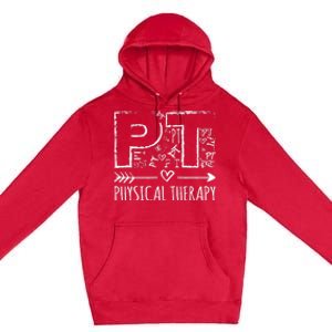 Aesthetic Design PT Physical Therapy Premium Pullover Hoodie