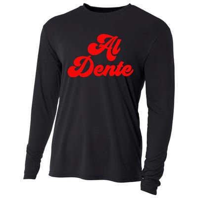 Al Dente Pasta Gifts Spaghetti Italian Gift For Pasta Cooling Performance Long Sleeve Crew