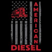 American Diesel Patriotic Flag Trucking Life Usa Truck Fan Sweatshirt