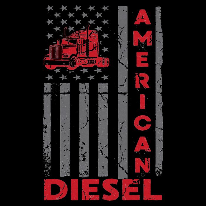 American Diesel Patriotic Flag Trucking Life Usa Truck Fan Sweatshirt