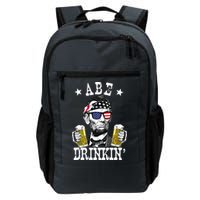 Abe Drinkin Patriotic American Abraham Lincoln Drinking Backpack