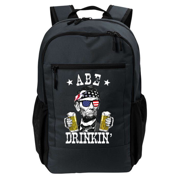 Abe Drinkin Patriotic American Abraham Lincoln Drinking Backpack