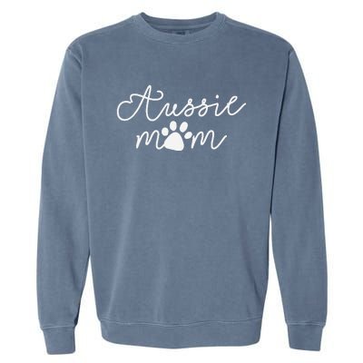 Aussie Dog Puppy Aussie Dog Lover Dog Mama Mothers Day Gifts Garment-Dyed Sweatshirt