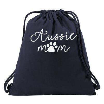 Aussie Dog Puppy Aussie Dog Lover Dog Mama Mothers Day Gifts Drawstring Bag