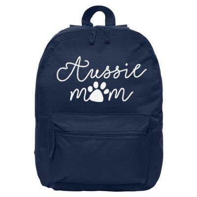 Aussie Dog Puppy Aussie Dog Lover Dog Mama Mothers Day Gifts 16 in Basic Backpack