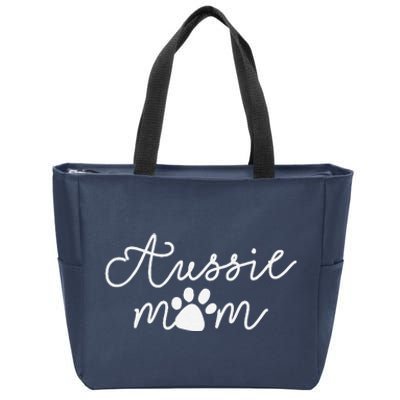 Aussie Dog Puppy Aussie Dog Lover Dog Mama Mothers Day Gifts Zip Tote Bag