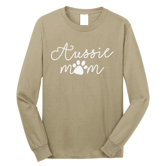 Aussie Dog Puppy Aussie Dog Lover Dog Mama Mothers Day Gifts Long Sleeve Shirt