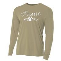 Aussie Dog Puppy Aussie Dog Lover Dog Mama Mothers Day Gifts Cooling Performance Long Sleeve Crew