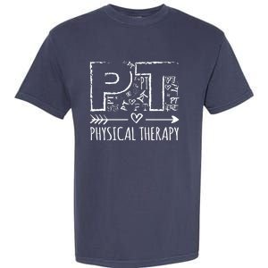 Aesthetic Design PT Physical Therapy Garment-Dyed Heavyweight T-Shirt