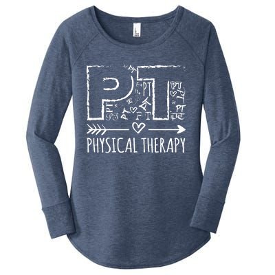 Aesthetic Design PT Physical Therapy Women's Perfect Tri Tunic Long Sleeve Shirt