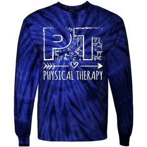 Aesthetic Design PT Physical Therapy Tie-Dye Long Sleeve Shirt