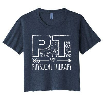 Aesthetic Design PT Physical Therapy Women's Crop Top Tee