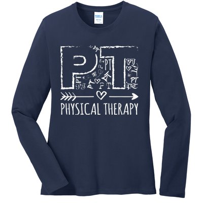 Aesthetic Design PT Physical Therapy Ladies Long Sleeve Shirt