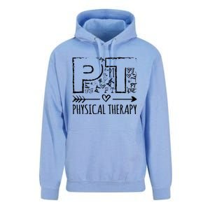 Aesthetic Design PT Physical Therapy Unisex Surf Hoodie