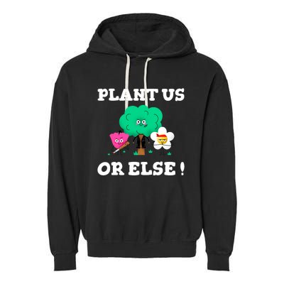 Arbor Day Plant Trees Funny Tee Earth Day Sunflower Tree Garment-Dyed Fleece Hoodie