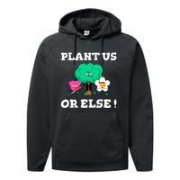 Arbor Day Plant Trees Funny Tee Earth Day Sunflower Tree Performance Fleece Hoodie