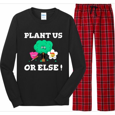 Arbor Day Plant Trees Funny Tee Earth Day Sunflower Tree Long Sleeve Pajama Set