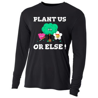 Arbor Day Plant Trees Funny Tee Earth Day Sunflower Tree Cooling Performance Long Sleeve Crew