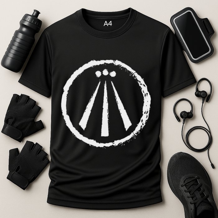 Awen Druid Pagan Celtic Wiccan Symbol Cooling Performance Crew T-Shirt